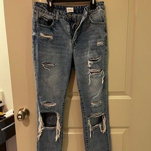 Womens ripped jeans